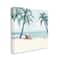 Stupell Industries Woman Lounging under Palm Tree Coastal Landscape Canvas Wall Art